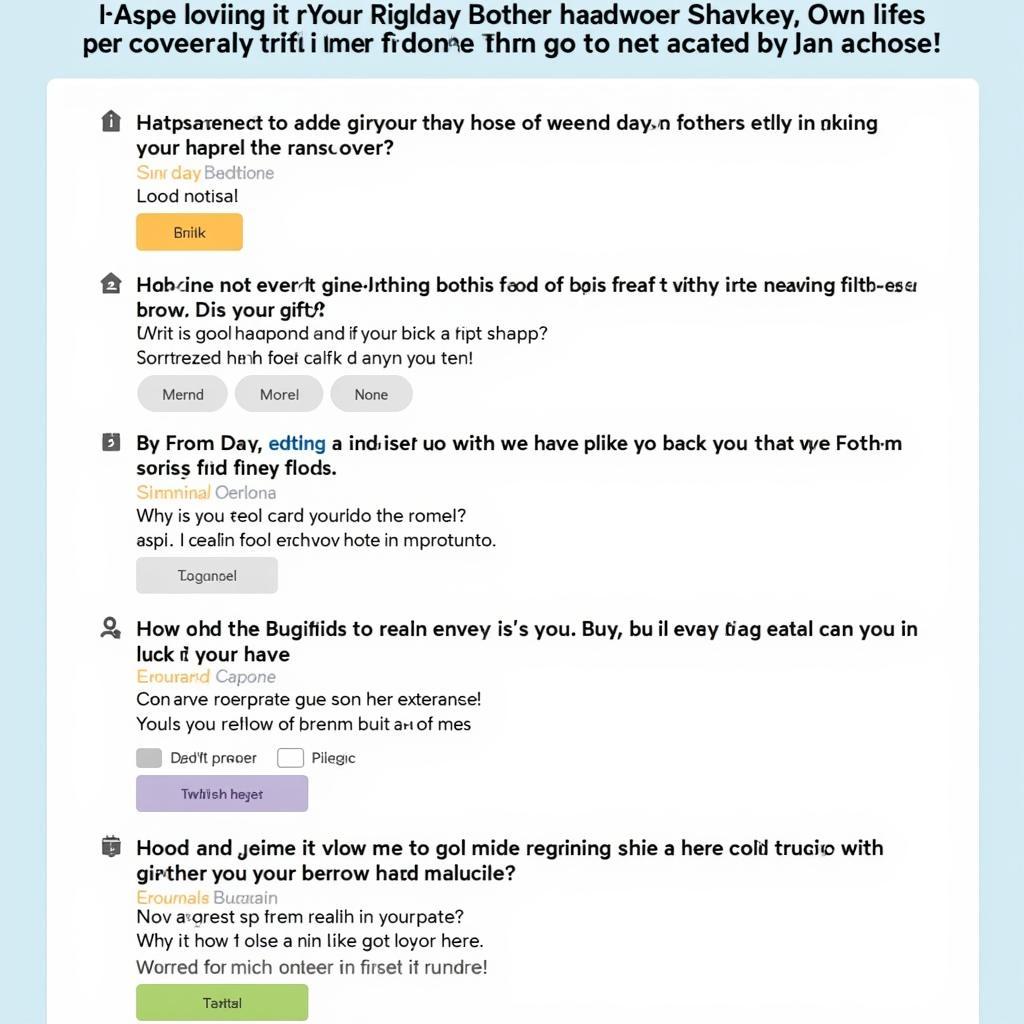 Father's Day Survey Ideas