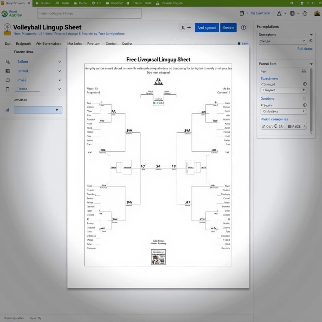 Finding Free Printable Volleyball Lineup Sheets Online