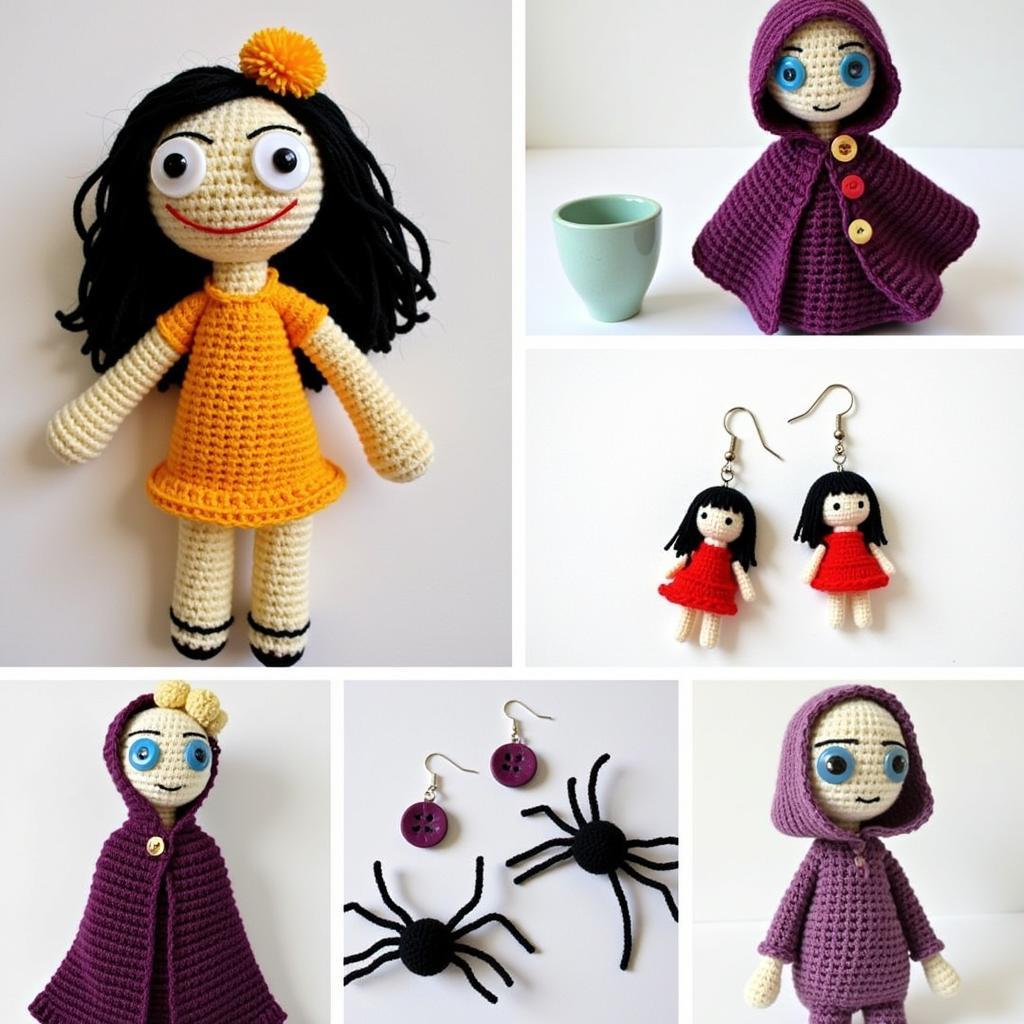 Finished Coraline Crochet Projects