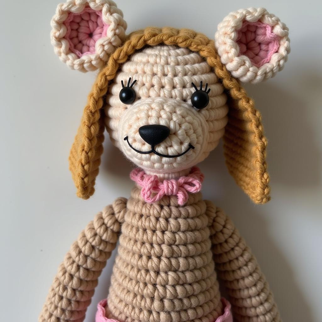 Finished Crochet Dobby Doll with Sock