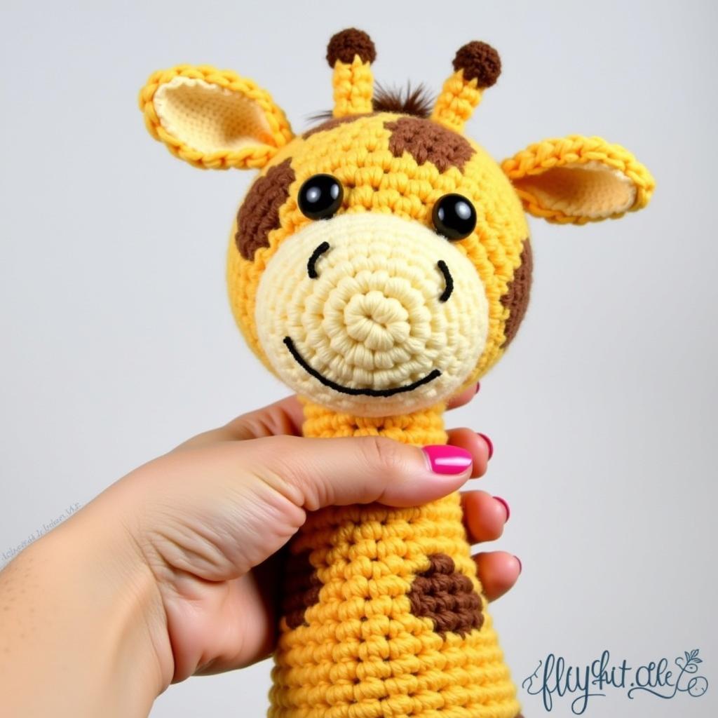 A Cuddly Creation: Finished Giraffe Lovey