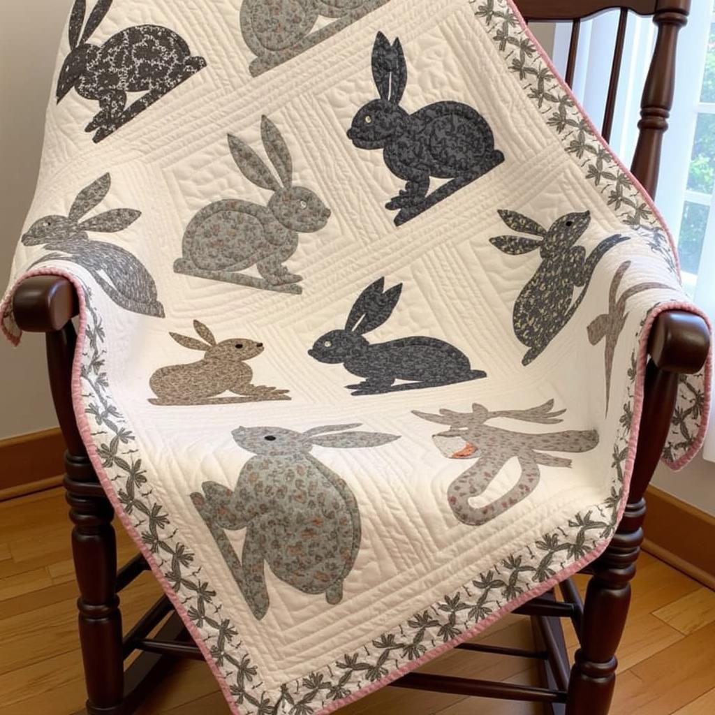 A Finished Rabbit Quilt 