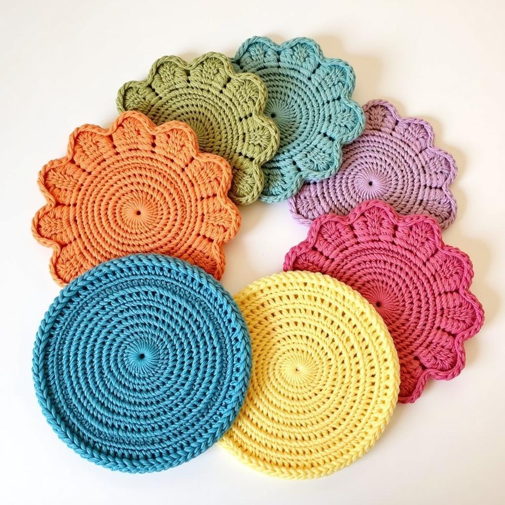 Finished Vintage Crochet Potholders