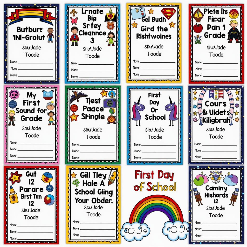 First Day of School Poster Printable Free Options