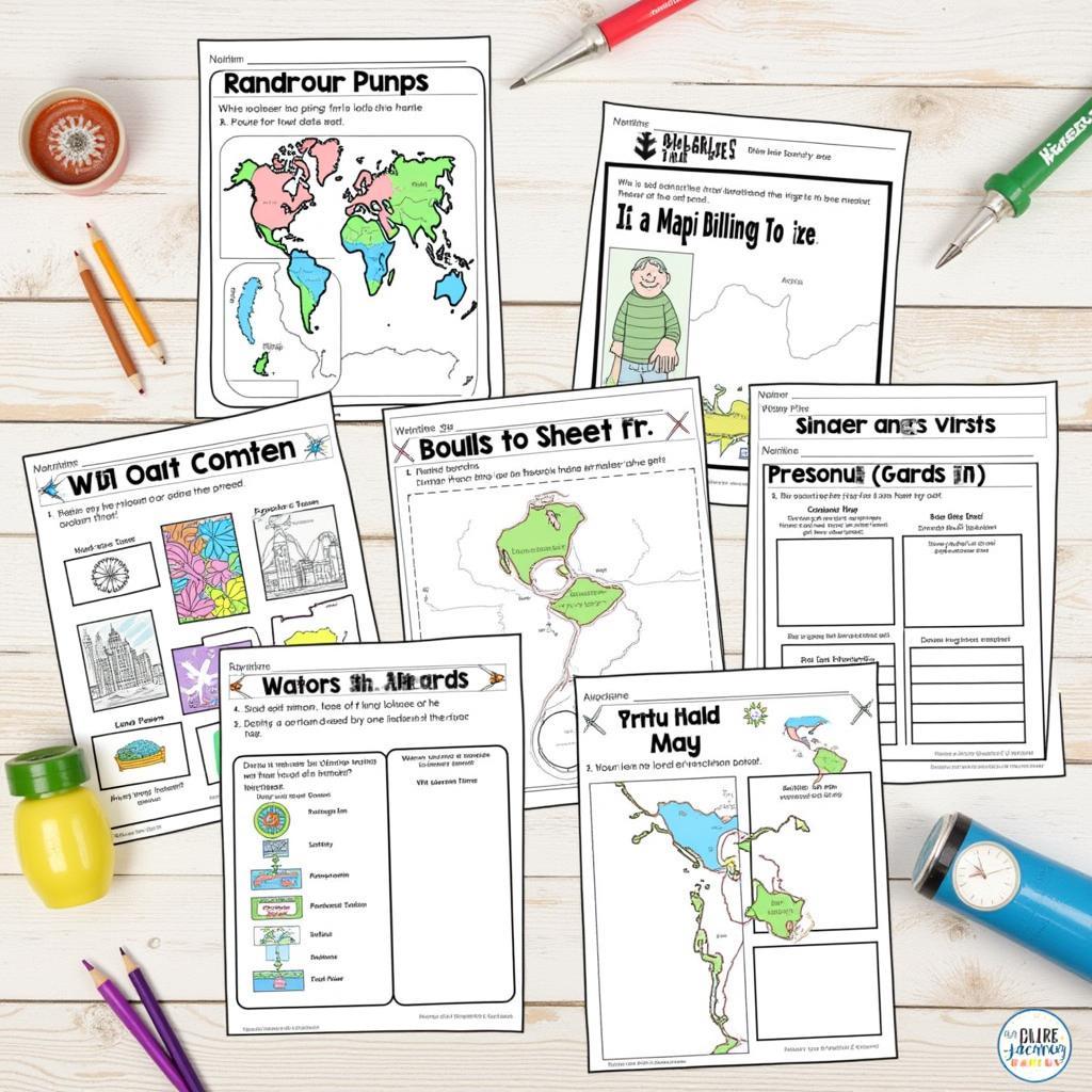 First Grade Map Activities Printable