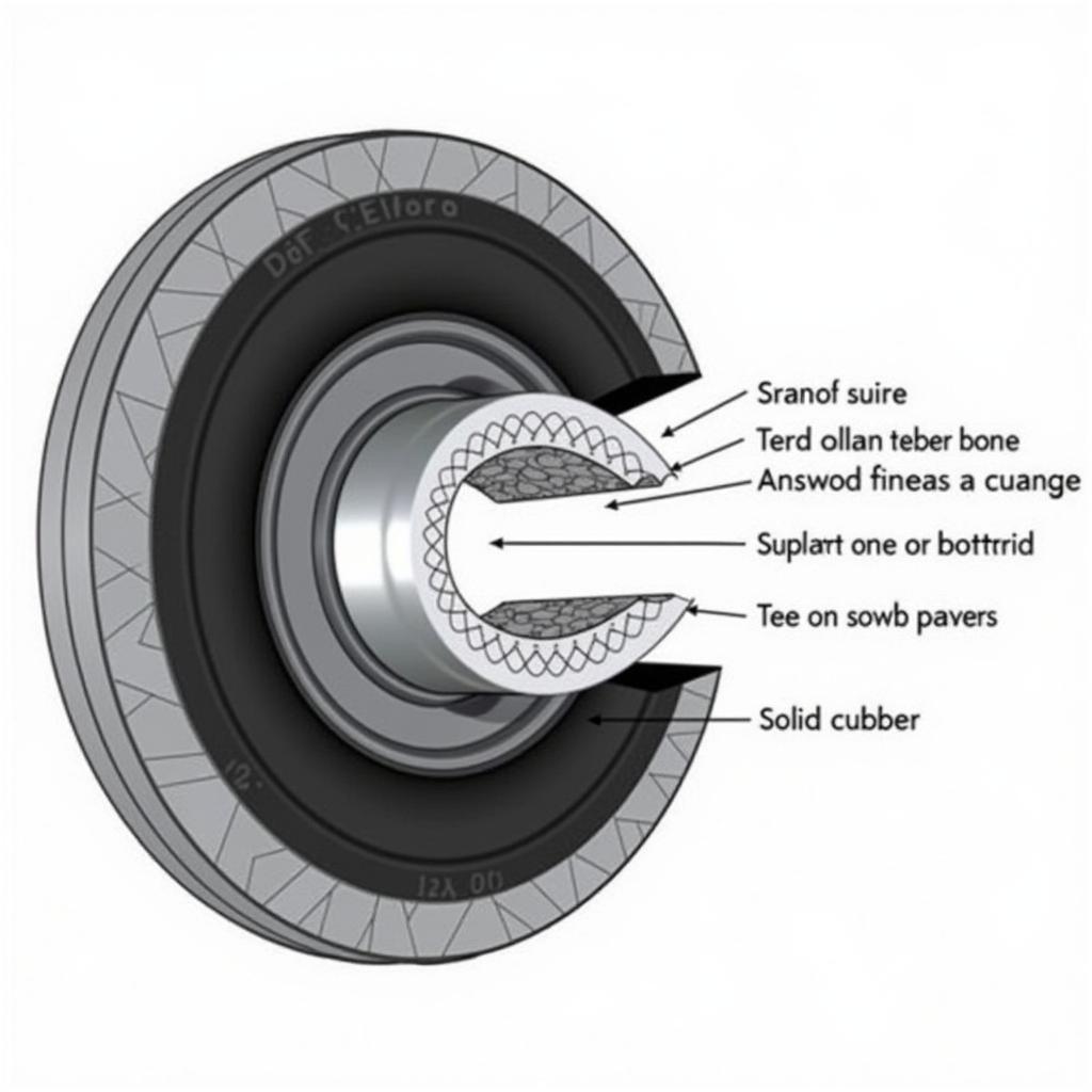 12x6.00-6 Flat Free Tire Construction