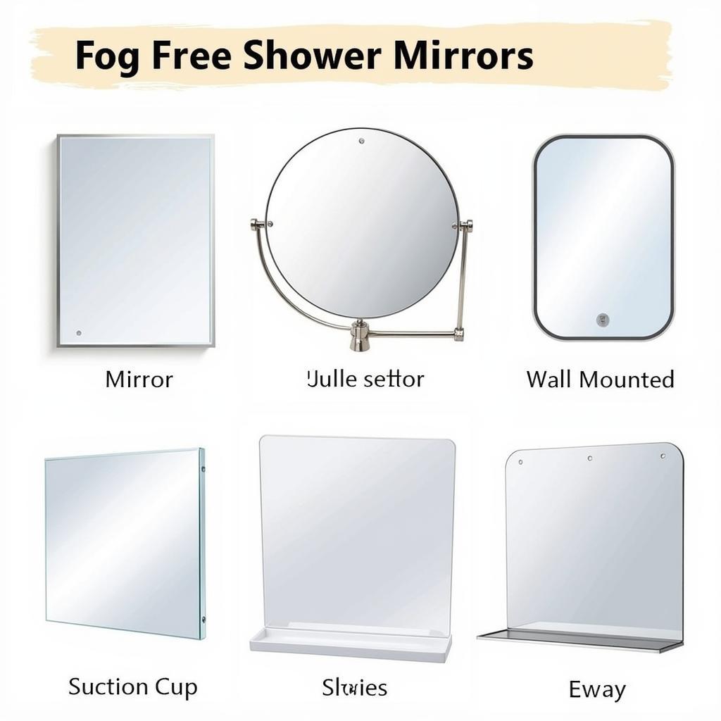 Types of Fog-Free Shower Mirrors