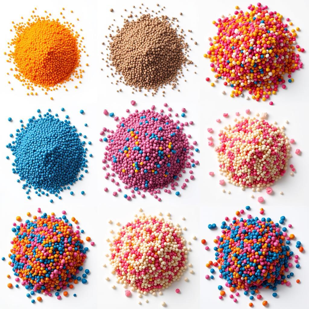 Variety of food dye free sprinkles