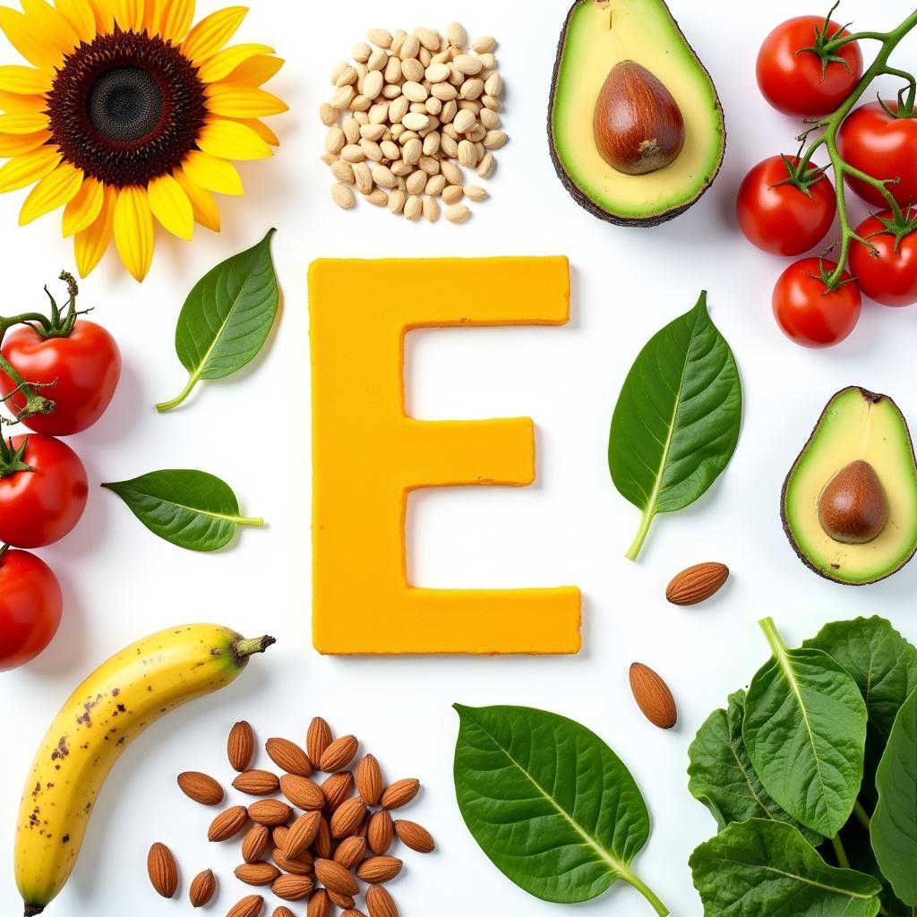 An Assortment of Foods Rich in Soy-Free Vitamin E