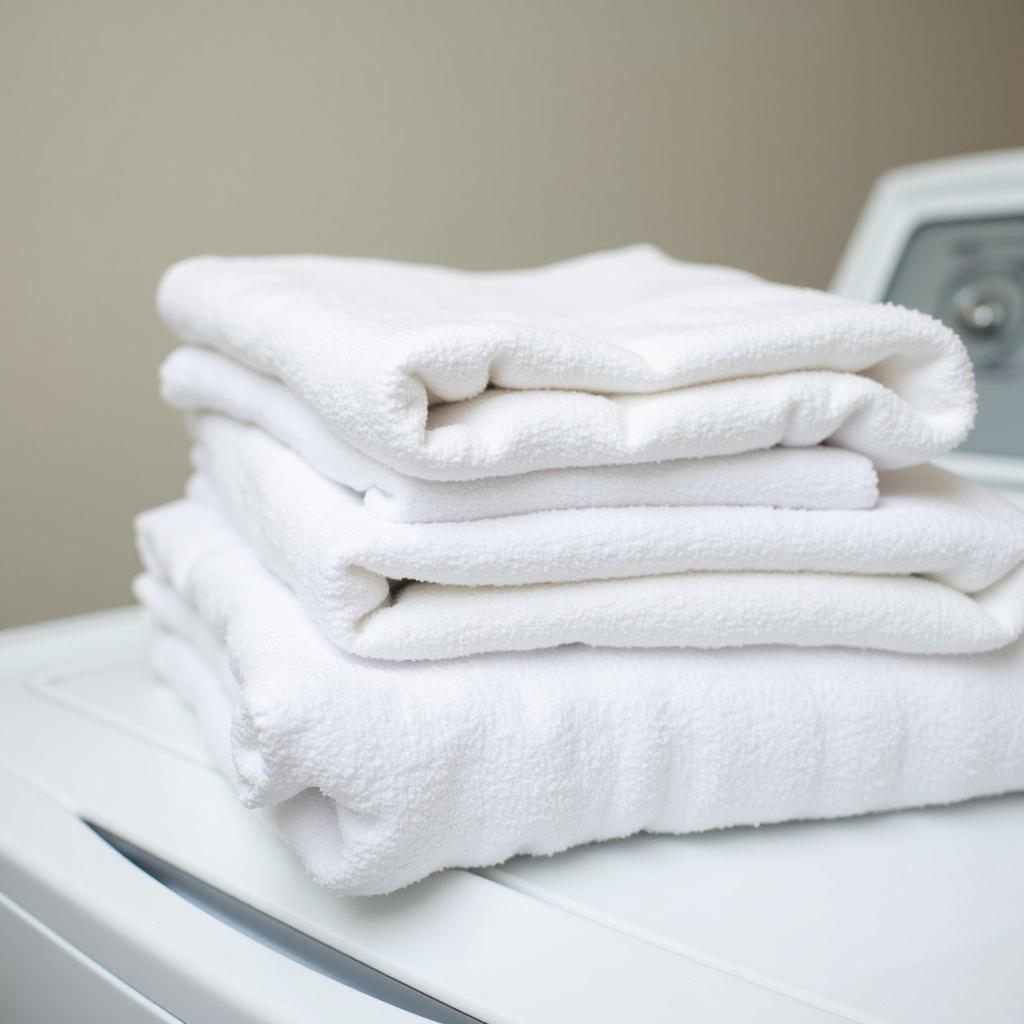 Laundry sheets placed on a washing machine