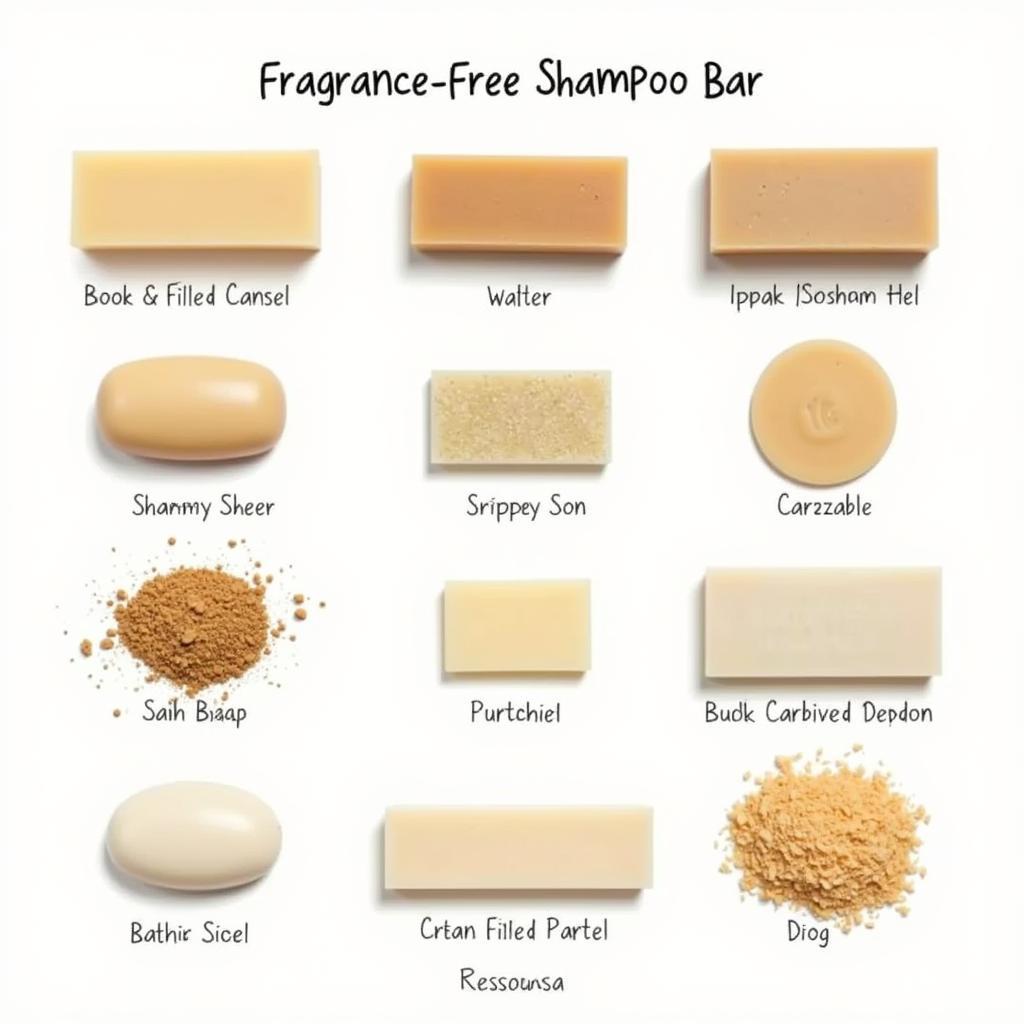 Different Types of Fragrance-Free Shampoo Bars