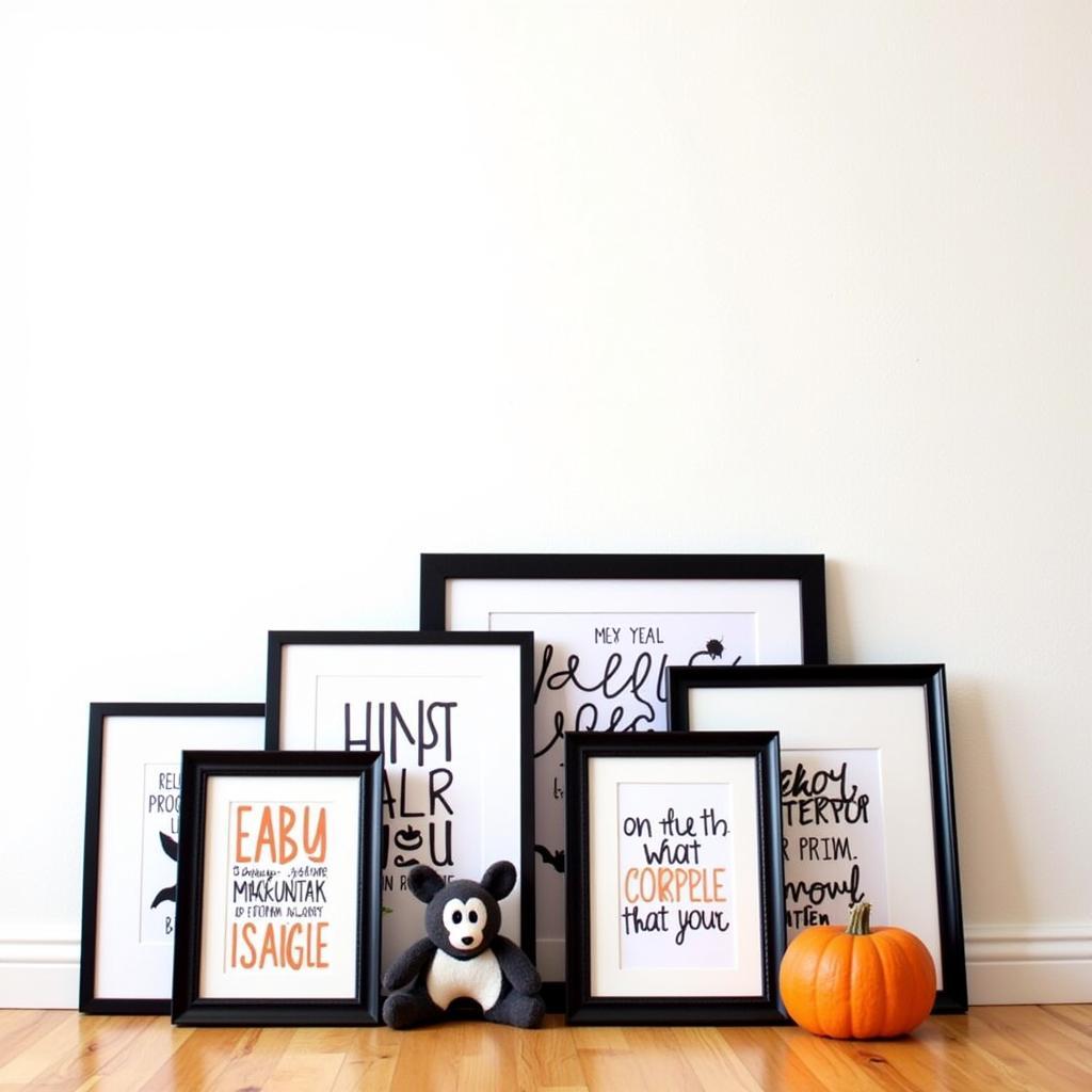 Framing and Displaying Halloween Wall Art