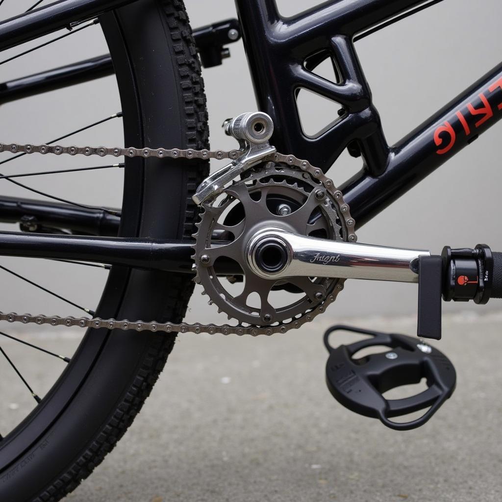 Close-Up of Free Agent BMX Components