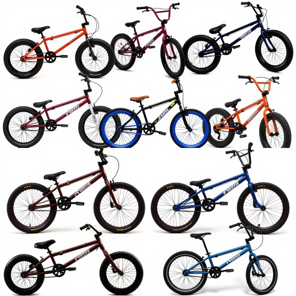 Different Free Agent BMX models