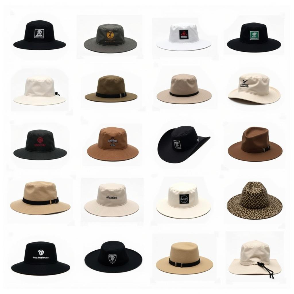 Different styles of free authority outdoors hats