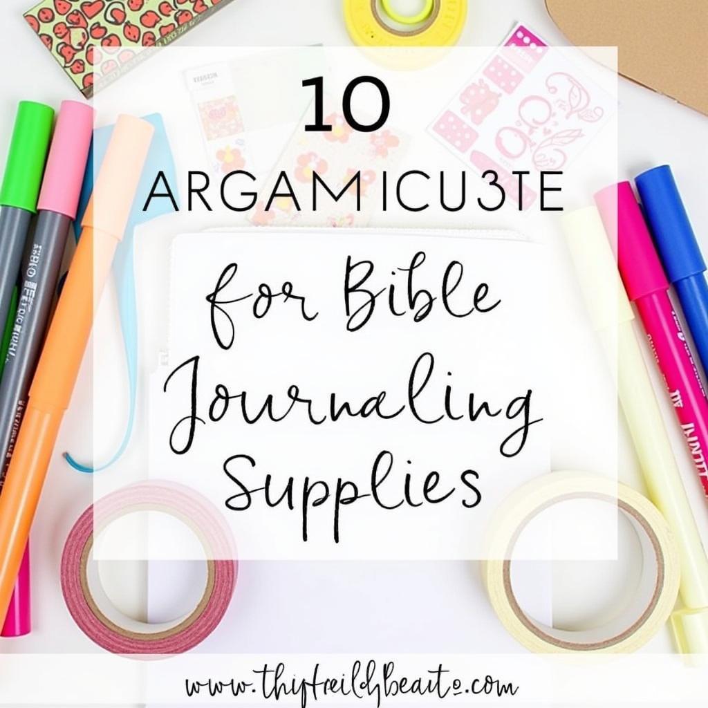 Free Bible Journaling Supplies: Pens, Markers, and Washi Tape