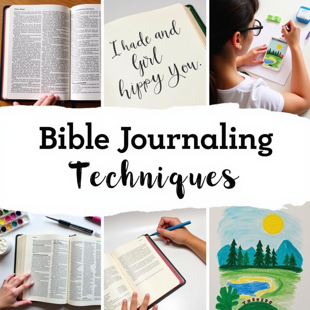 Exploring Various Bible Journaling Techniques Like Doodling, Lettering and Painting