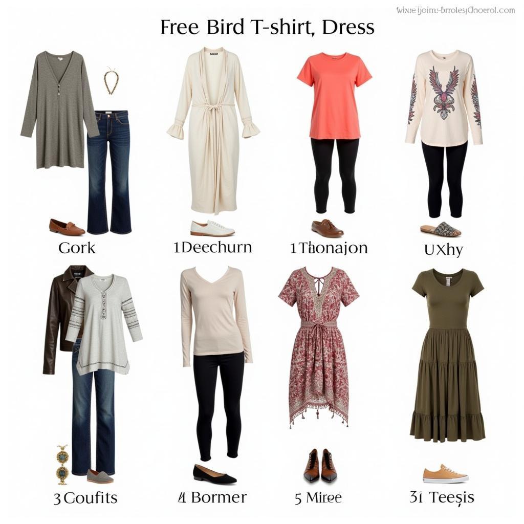 Free Bird T-Shirt Dress Outfit Inspiration