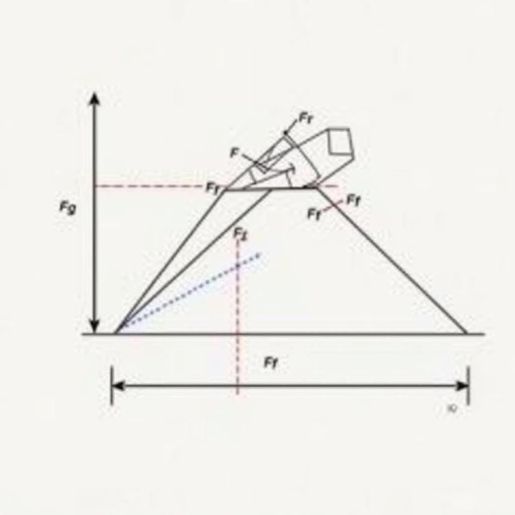 Free-body Diagram of a Block on an Incline