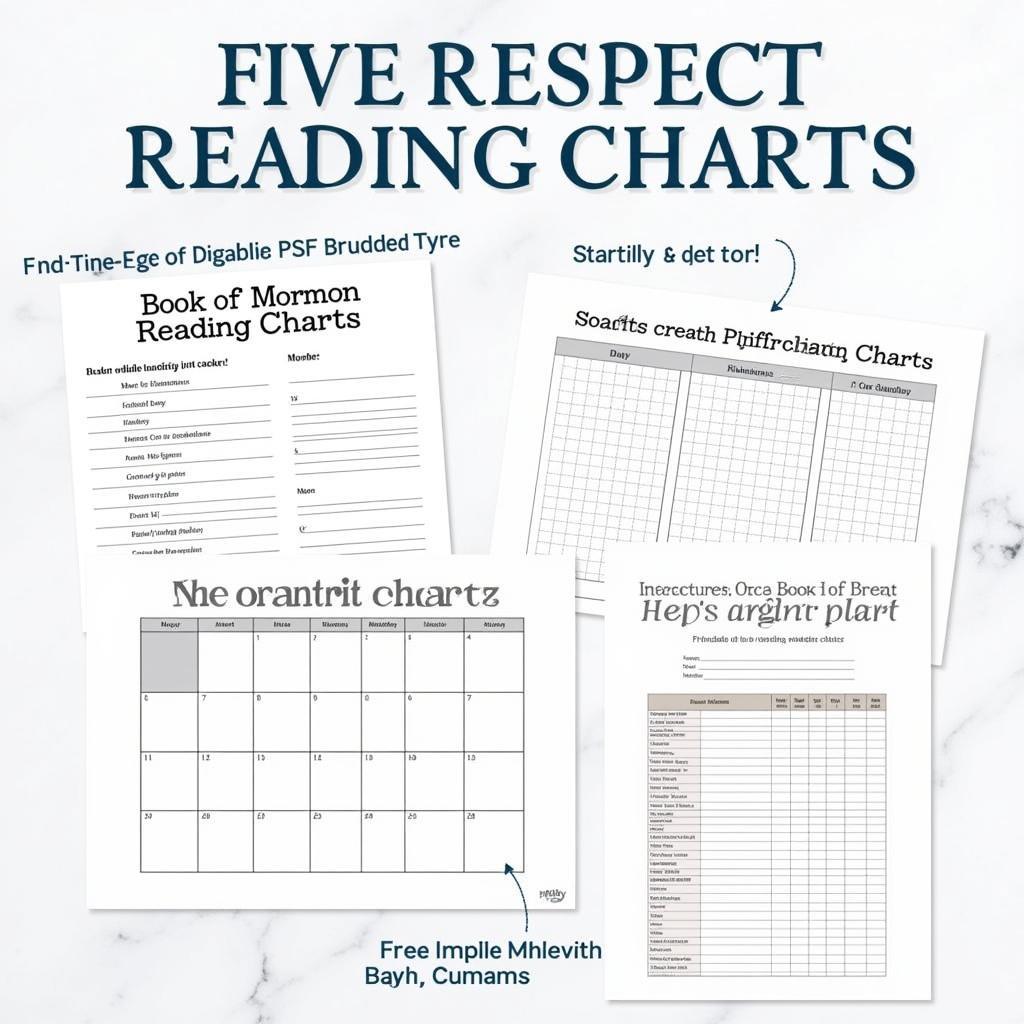 Various Book of Mormon reading charts available for free