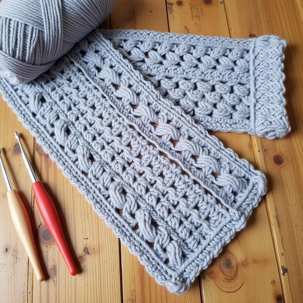 Beginner-Friendly Cable Scarf Pattern