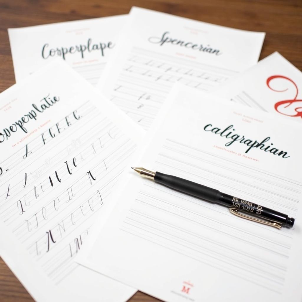 Free calligraphy practice sheets for beginners