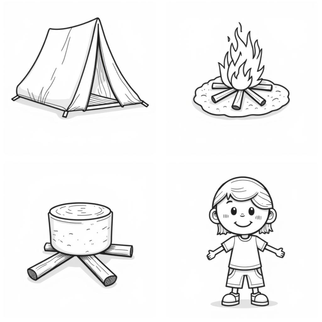 Free Camping Coloring Pages for Kids