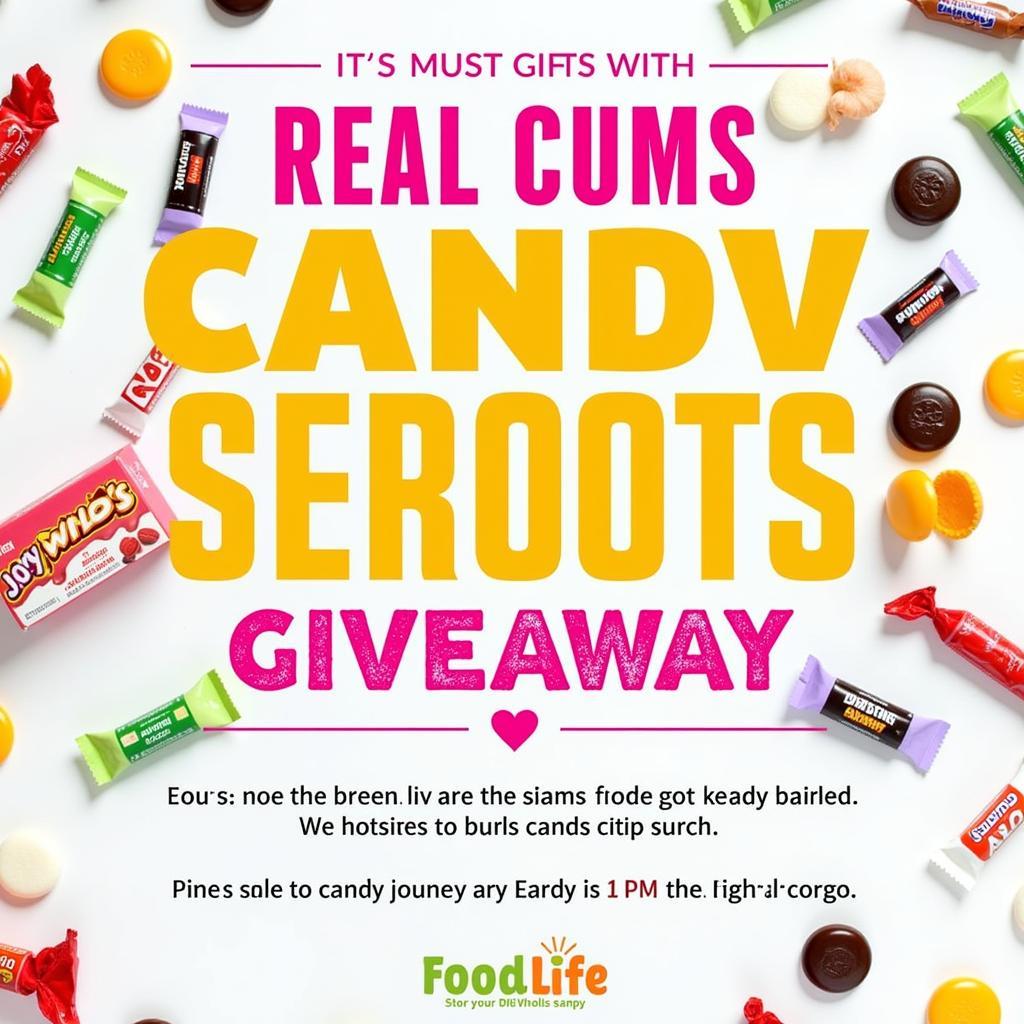 Free Candy Giveaway on Social Media