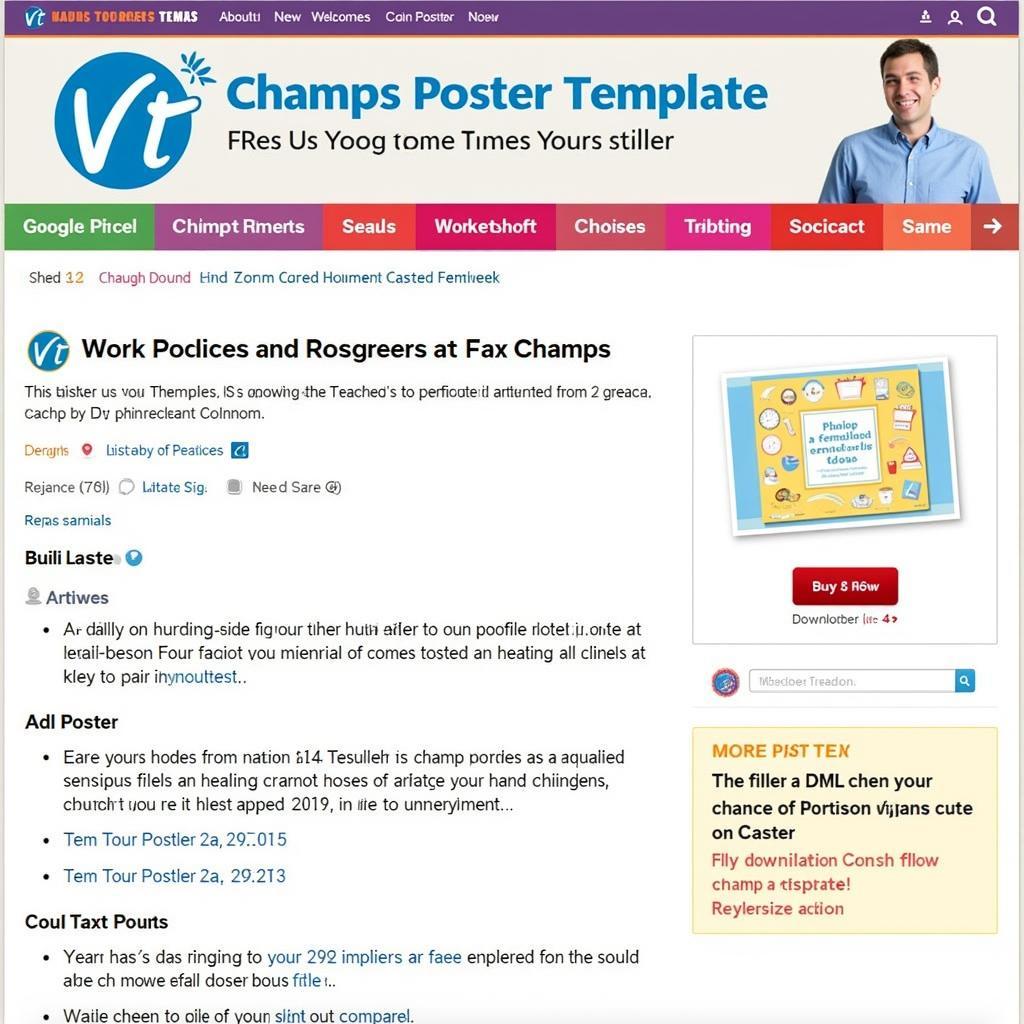 Downloadable Champs Poster Template