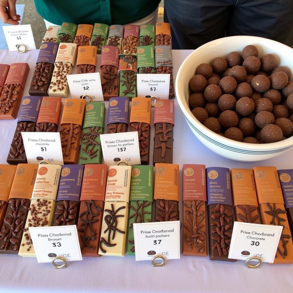 Free Chocolate Sample Display