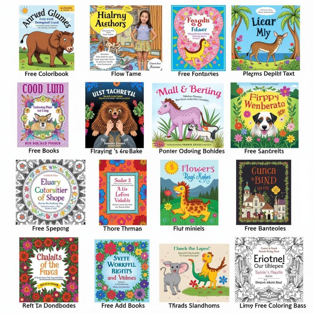 Assortment of Free Coloring Books