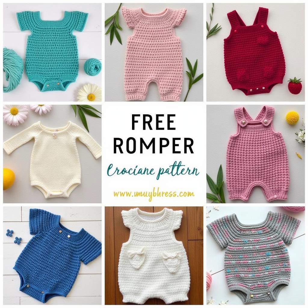 Collection of Free Crochet Romper Patterns