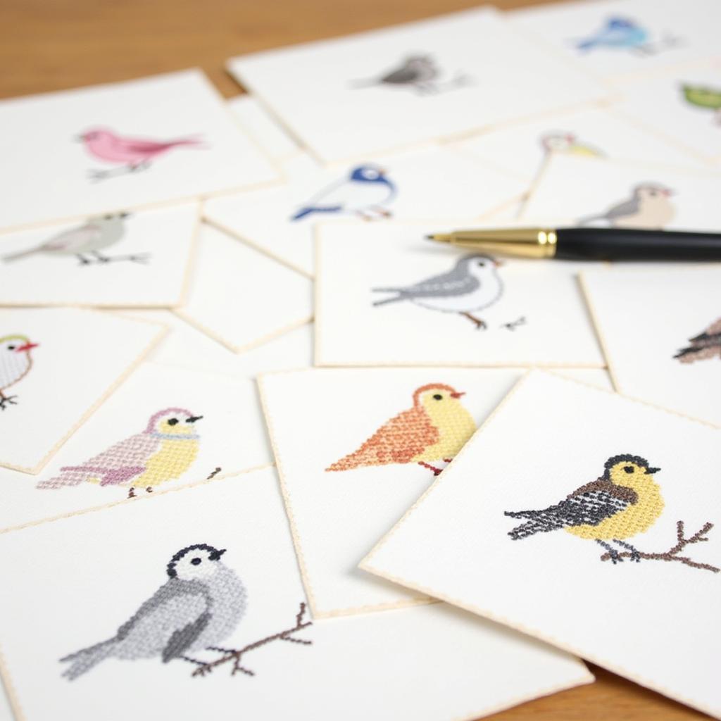 Beginner-friendly free cross stitch bird patterns