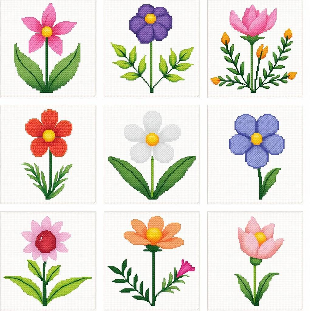 Free Cross Stitch Patterns - Floral Design