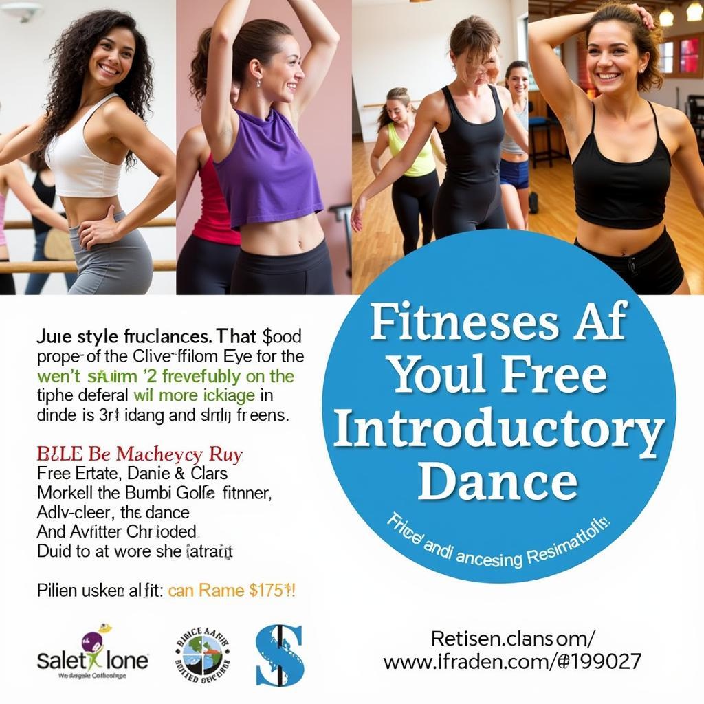 Flyer Advertising Free Dance Classes in Austin