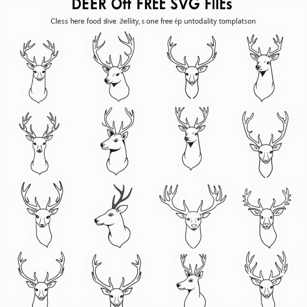 Free Deer SVG Collection