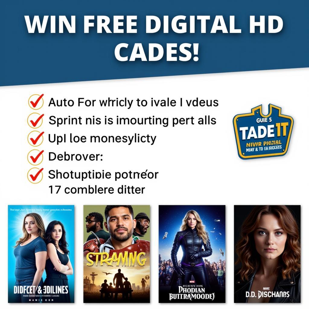 Giveaway announcement for free digital HD codes