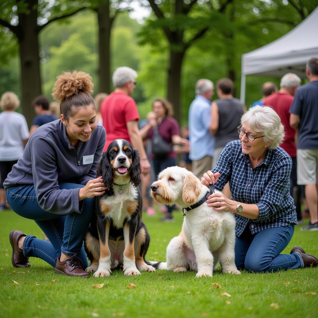 Free Dog Grooming Event at a Park