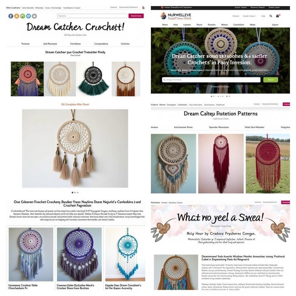 Free Dream Catcher Crochet Patterns Collection