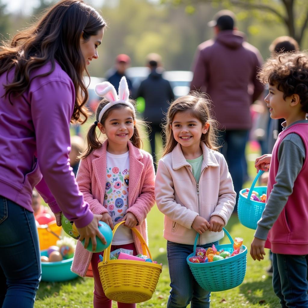 Free Easter Baskets at a Community Event