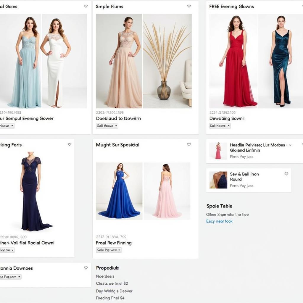 Free Evening Gown Pattern Resources