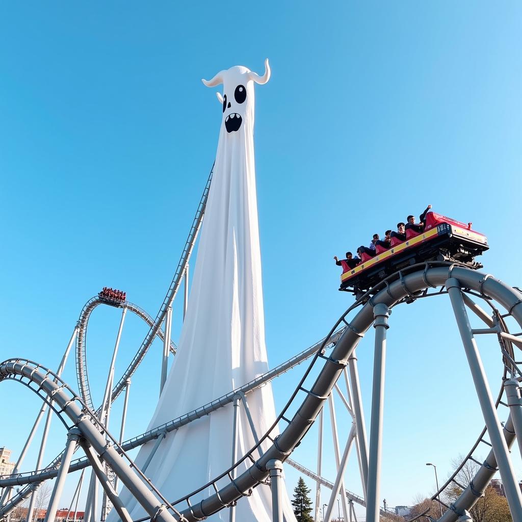 Free Fall Ghost Rollercoaster