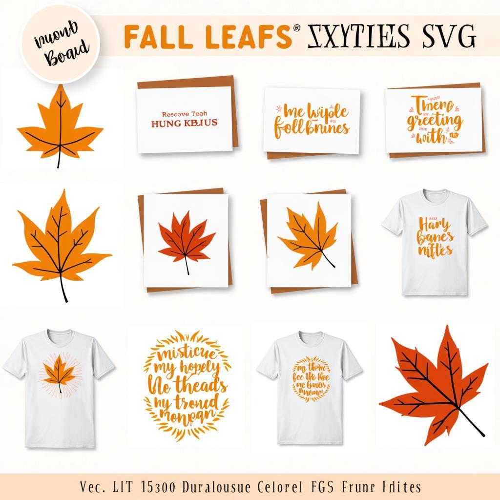 Applications of Free Fall Leaves SVG Files