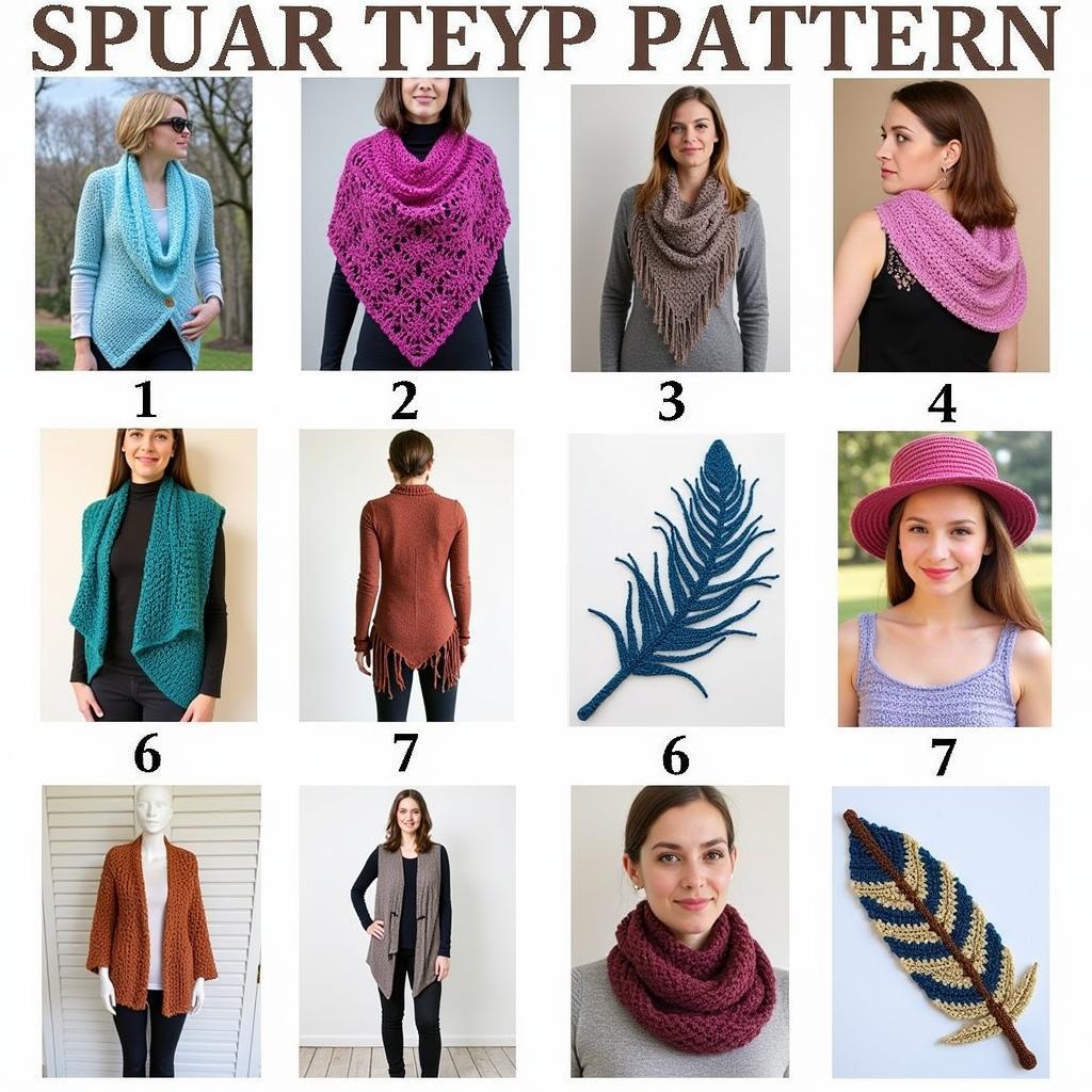 Free Feather Crochet Patterns - Variety