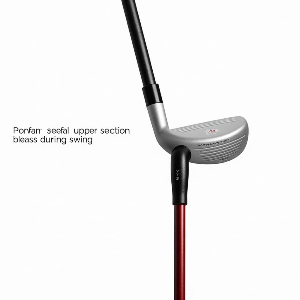 Golf Shaft Design with Flexible Upper Section