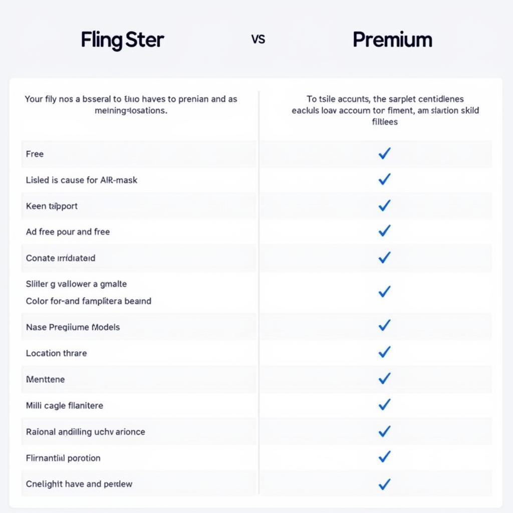 Free Flingster Accounts Comparison Table