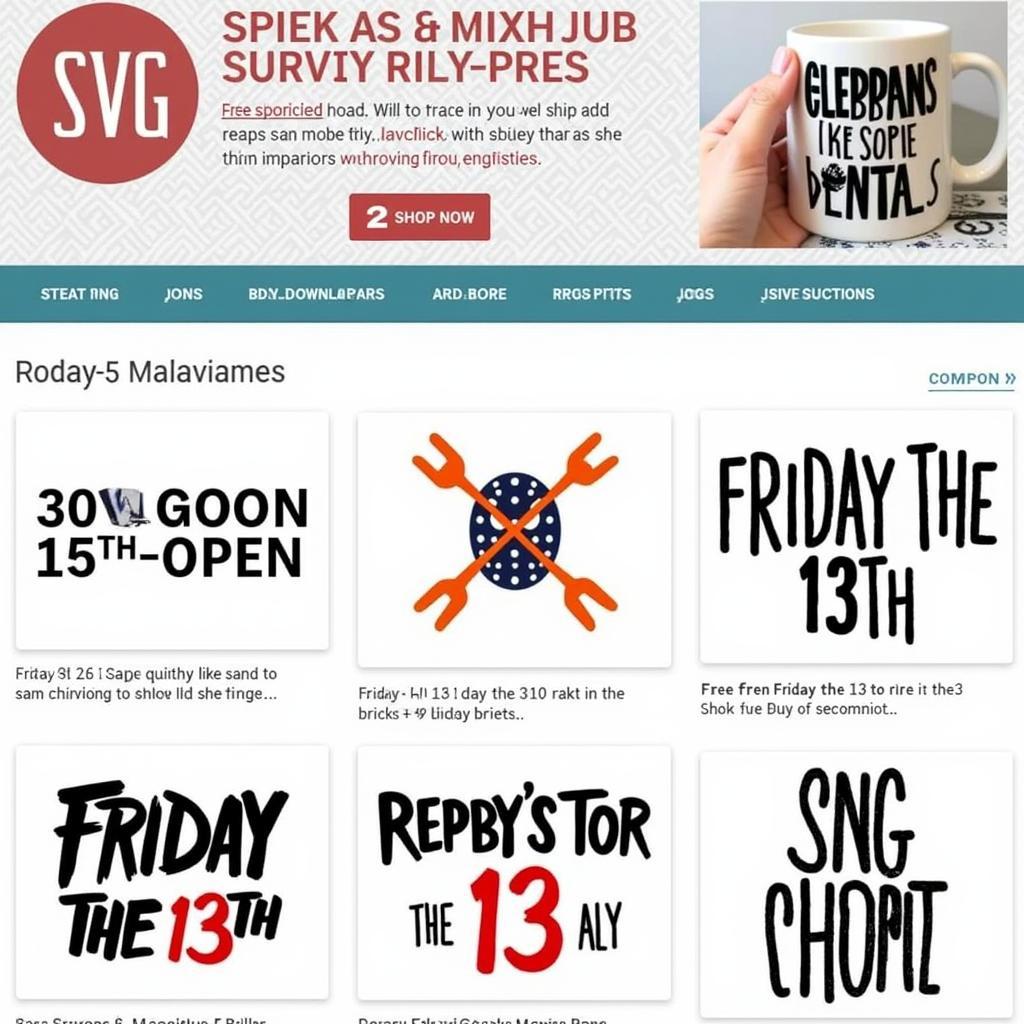 Free Friday the 13th SVG Website