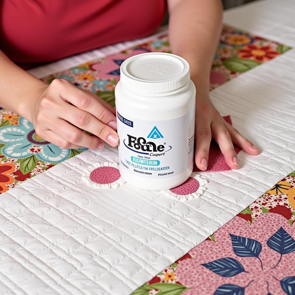 Free Fuse Basting Powder for Quilting