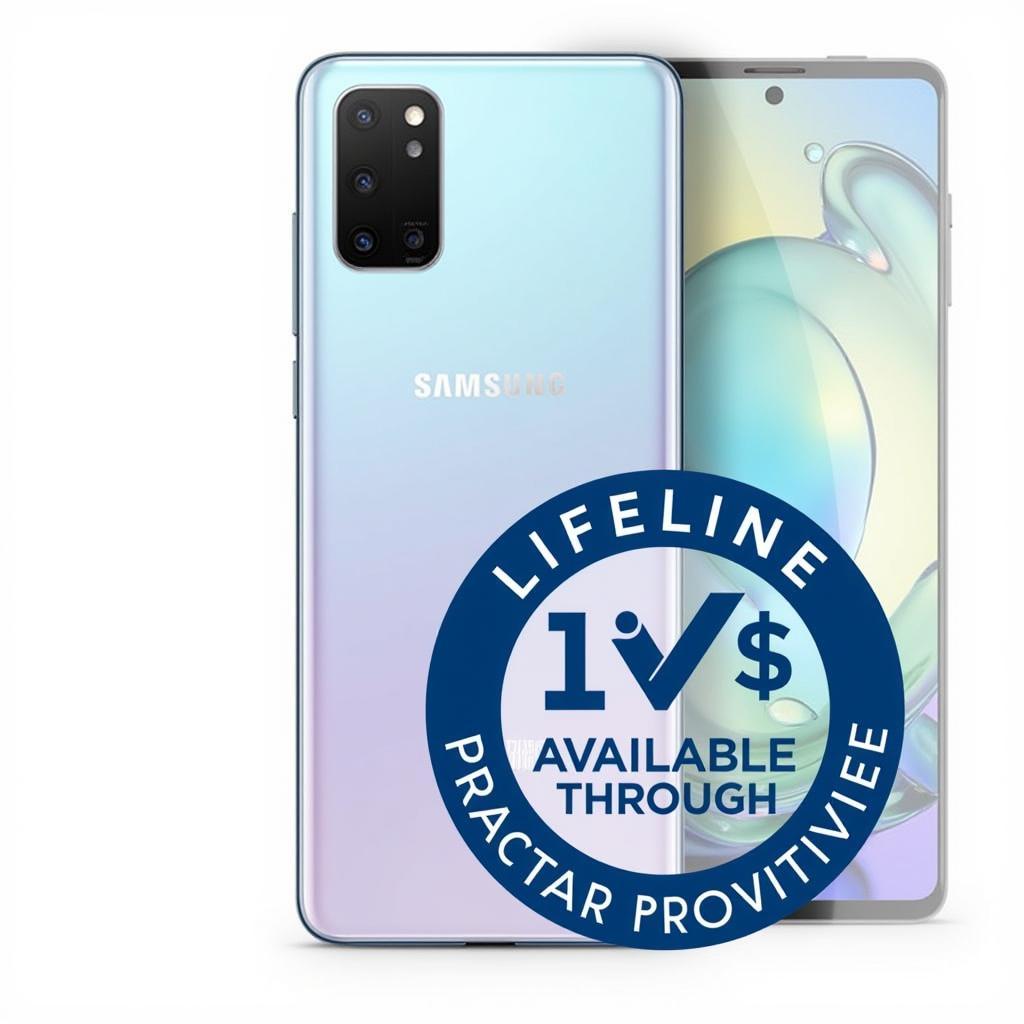 Samsung Galaxy A13 with Lifeline logo