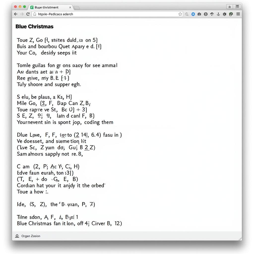 Intermediate Guitar Tabs for Blue Christmas